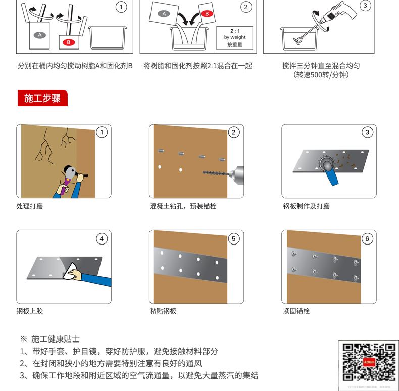 包钢礼泉粘钢加固施工过程